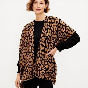 NWT Loft Cheetah Print Blanket Wrap